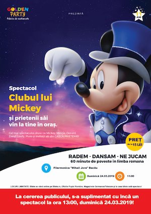 Bilete la  Clubul lui Mickey