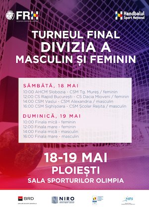 Bilete la  Turneul Final Divizia A - Masculin si Feminin