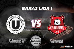 Bilete la  Baraj Liga 1 - Universitatea Cluj - FC Hermannstadt