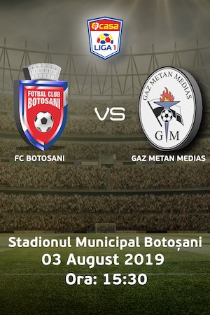 Bilete la  FC Botosani - CS Gaz Metan Medias