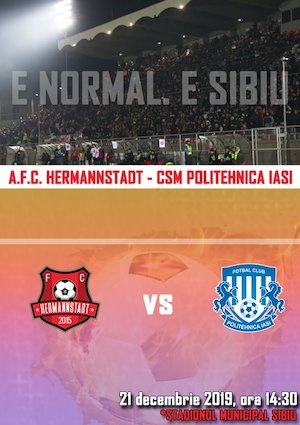 Bilete la  FC Hermannstadt - CS Politehnica Iasi - Casa Liga 1