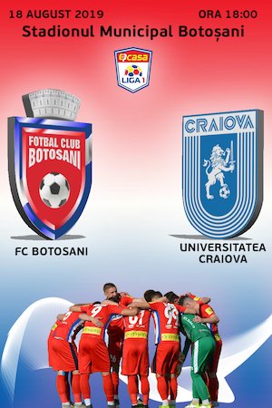 Bilete la  FC Botosani - CS Universitatea Craiova - CASA Liga 1