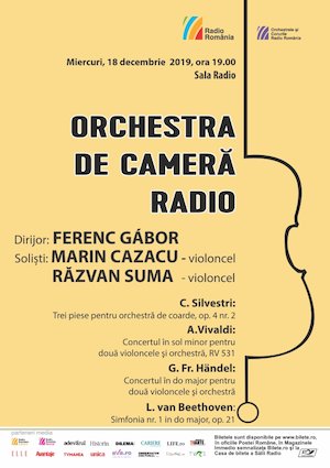 Bilete la  Marin Cazacu - Razvan Suma - Orchestra de Camera Radio