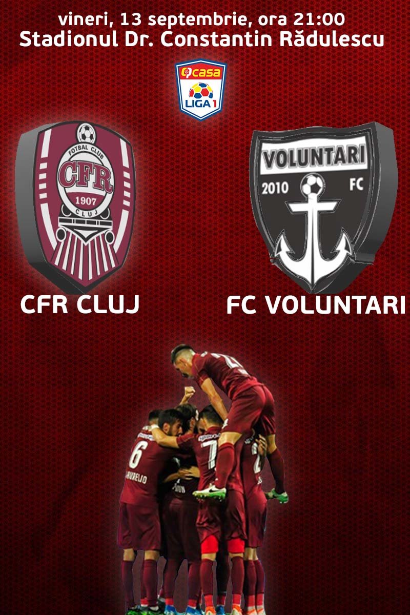 CFR 1907 Cluj v FC Voluntari - CASA Liga 1 - 13 sept 2019