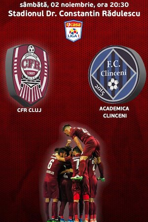 Bilete la CFR 1907 Cluj v Academica Clinceni