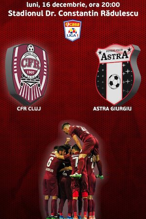 Bilete la  CFR 1907 Cluj v AFC Astra Giurgiu