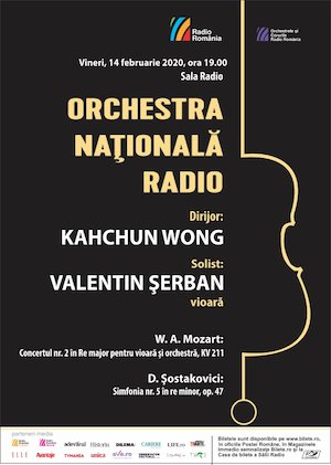 Bilete la Orchestra Nationala Radio - Mozart,Sostakovici