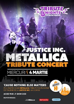 Bilete la  All of Metallica - Tribute Show cu Justice Inc. (Italia)