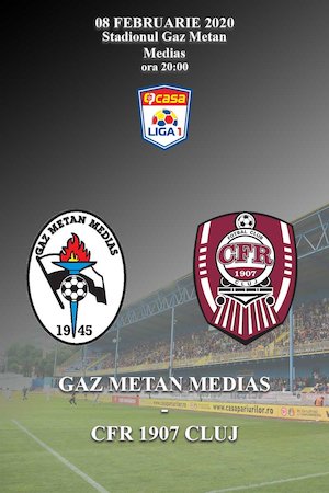Bilete la  Gaz Metan Medias - CFR 1907 Cluj - CASA Liga 1