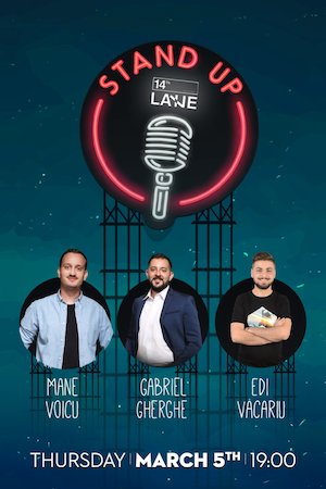 Bilete la  Stand up Comedy Cu Mane Voicu, Gabriel Gherghe si Edi Vacariu