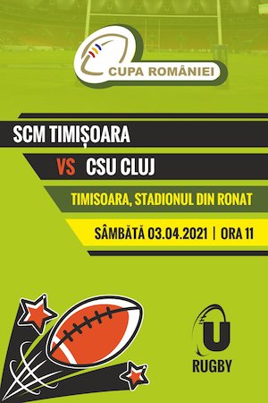 Bilete la  Cupa Romaniei la Rugby - SCM Timisoara - CSU Cluj