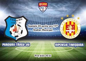 Bilete la  Pandurii Tg Jiu - FC Ripensia Timisoara