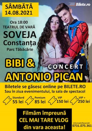 Bilete la Concert Bibi&Antonio Pican