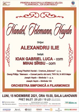 Bilete la Handel, Telemann, Haydn