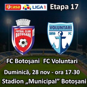 Bilete la FC Botosani - FC Voluntari