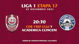 Bilete la CFR Cluj - Academica Clinceni - CASA Liga 1