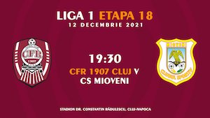 Bilete la CFR Cluj- CS Mioveni - CASA Liga 1