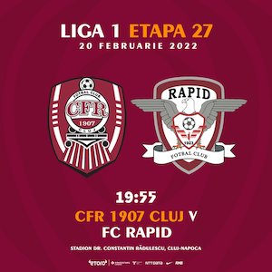 Bilete la  CFR Cluj - FC Rapid - CASA Liga 1