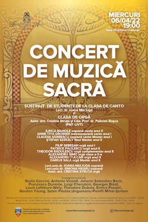 Bilete la Concert de muzica sacra