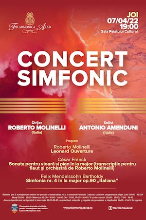 Bilete la Concert simfonic - Roberto Molinelli - Italia