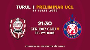 Bilete la UEFA Champions League - CFR CLUJ - FC Pyunik