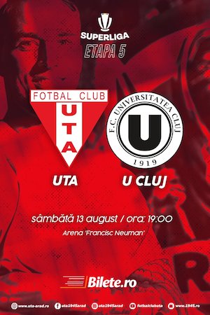 UTA Arad  -  FC UNIVERSITATEA Cluj - SUPERLIGA - ETAPA V