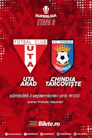 Bilete la  UTA Arad - AFC Chindia Targoviste