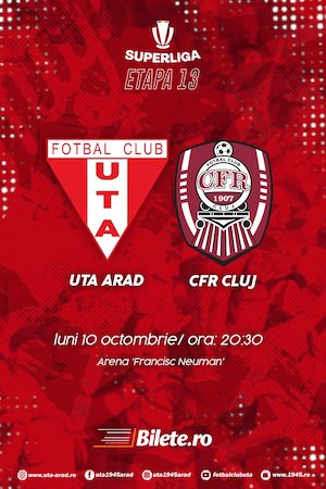 UTA Arad - FC CFR 1907 Cluj - SUPERLIGA - ETAPA XIII