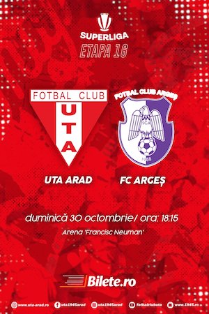 Bilete la  UTA Arad - FC ARGES - SUPERLIGA - ETAPA XVI