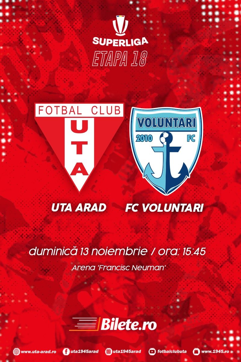 UTA Arad - FC Voluntari - 13 nov 2022