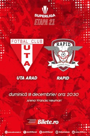 Bilete la  UTA Arad - FC RAPID 1923 - SUPERLIGA - ETAPA XXI