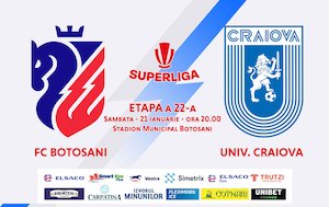 Bilete la AFC Botosani - Universitatea Craiova - SUPERLIGA