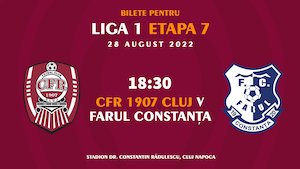 Bilete la  CFR 1907 Cluj - Farul Constanta - SUPERLIGA