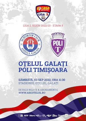 Bilete la  SC Otelul Galati - Politehnica Timisoara