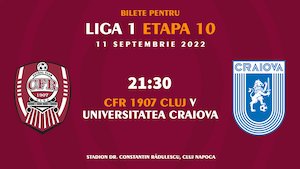 Bilete la  CFR Cluj - Universitatea Craiova - SUPERLIGA