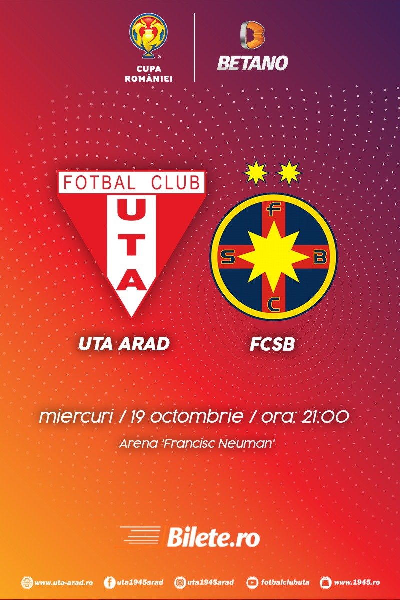 Uta Arad Fcsb Cupa Romaniei Betano 19 Oct 2022