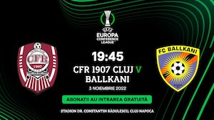 Bilete la UEFA Conference League - CFR 1907 Cluj - FC Ballkani