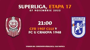 Bilete la CFR Cluj - FC U CRAIOVA 1948 - SUPERLIGA