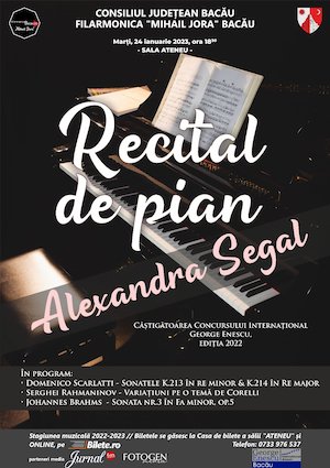 Bilete la  Recital de Pian - Alexandra Segal