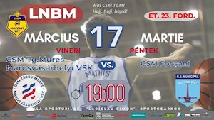 Bilete la  CSM Targu Mures – Marosvásárhelyi VSK – CSM Focșani
