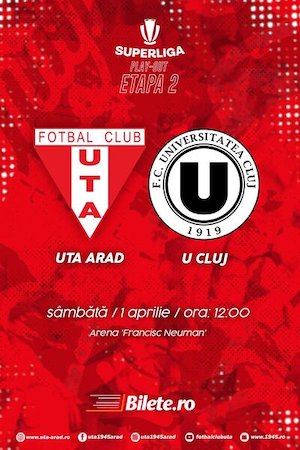 Bilete la  UTA Arad - FC Universitatea Cluj