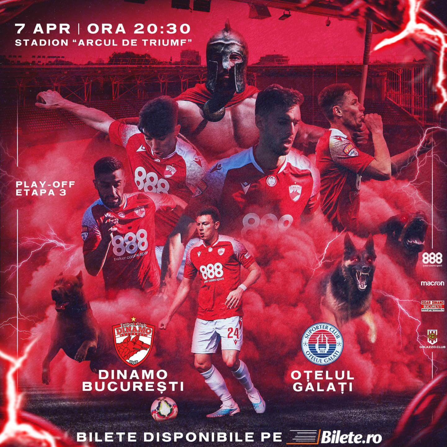 Dinamo Bucuresti - Otelul Galati - 07 apr 2023