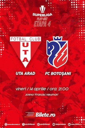 Bilete la UTA Arad - FC Botoșani