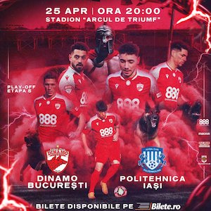 Bilete la  Dinamo Bucuresti - Poli Iasi