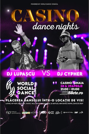 Bilete la  Sinaia:Casino Dance Nights powered by World Social Dance Congress