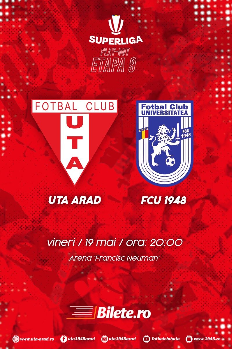 UTA Arad - FCU 1948 Craiova - 19 Mai 2023