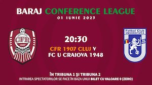 Bilete la  CFR 1907 CLUJ – FC U CRAIOVA 1948