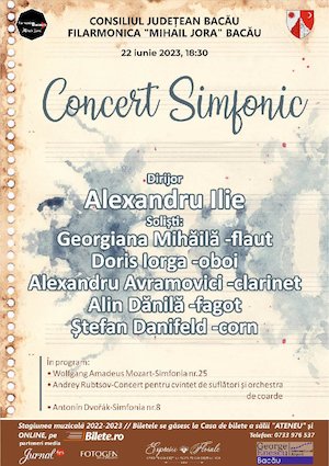 Bilete la Concert Simfonic - Filarmonica Bacau