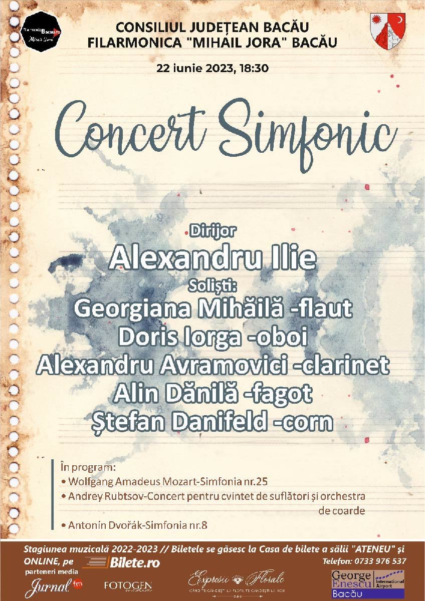 Concert Simfonic - Filarmonica Bacau - 22 Iun 2023