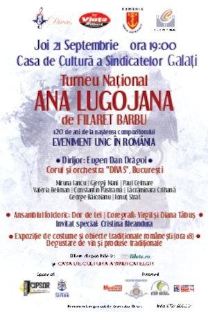 Bilete la  Turneu national - Ana Lugojana de Filaret Barbu